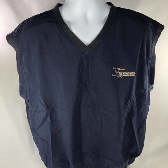 VTG ST LOUIS 28TH ITALIAN OPEN GOLF VEST GEAR FOR SPORTS XL V NECK 100% NYLON - Picture 1 of 12